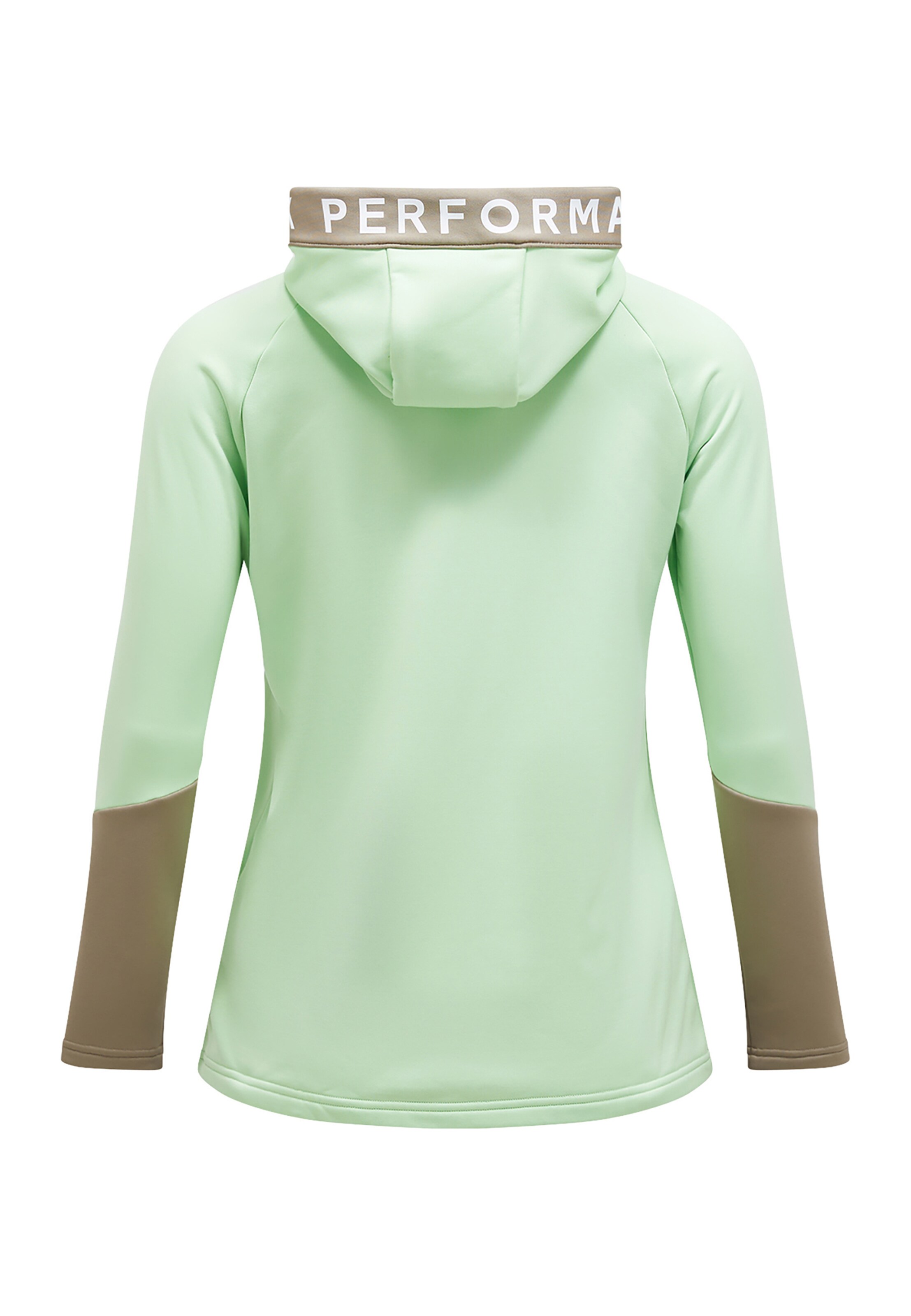 PEAK PERFORMANCE Athletic Fleece Jacket in Green
