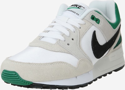 Nike Sportswear Matalavartiset tennarit 'Air Pegasus 89' värissä kivenharmaa / vihreä / musta / valkoinen, Tuotenäkymä