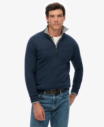 Pull-over 'Essentials' Superdry en bleu : devant