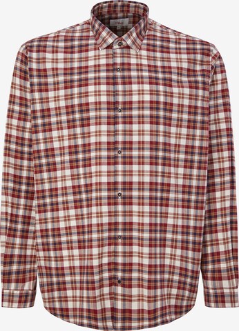 s.Oliver Men Big Sizes Regular fit Button Up Shirt in Red: front