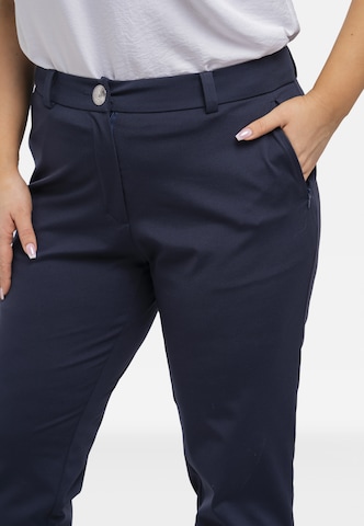 Karko Slimfit Broek in Blauw