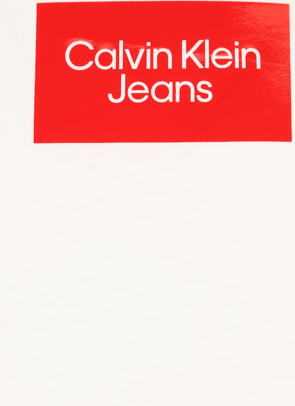 Calvin Klein Jeans Plus T-Shirt in Weiß YC6686