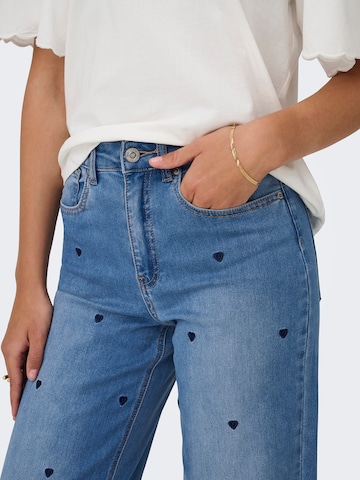 Wide leg Jeans 'ONLMADISON-ROYAL' di ONLY in blu