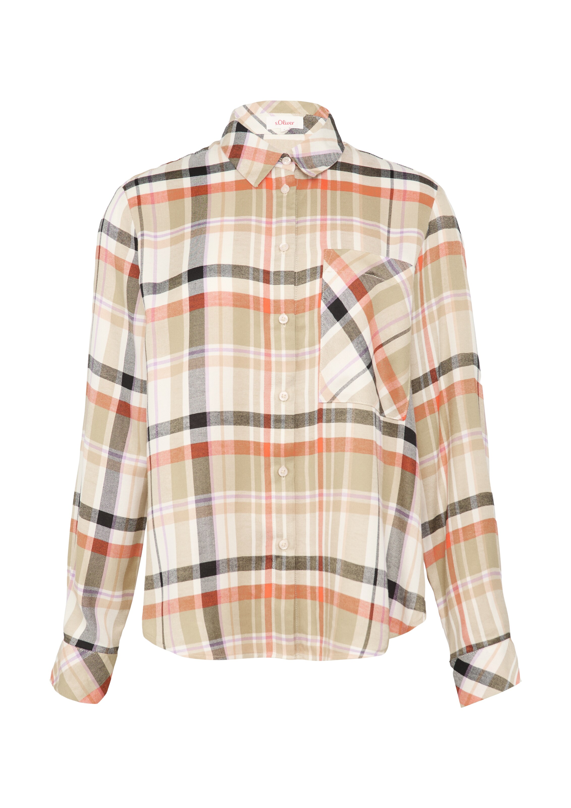 s.Oliver Bluse in Beige: Vorderseite