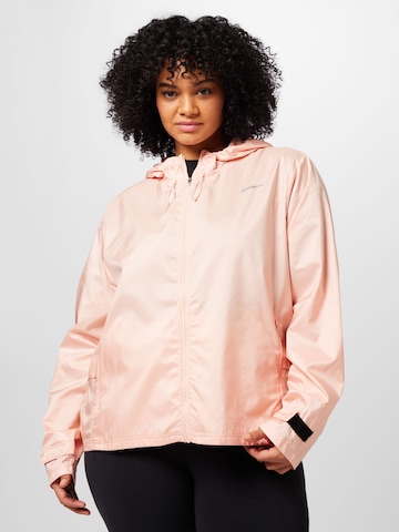 Nike Sportswear Αθλητικό μπουφάν σε ροζ: μπροστά