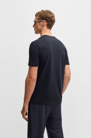 BOSS T-Shirt 'Logo Glamping' in Blau