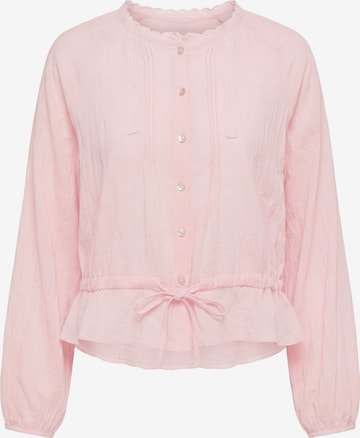 IZIA - Blusa 'Boho' em rosa: frente