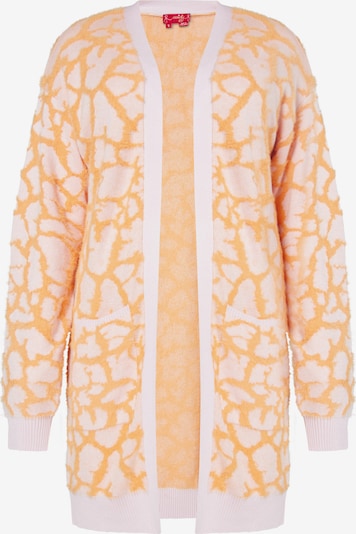 swirly Knit cardigan in Mandarine / Light pink, Item view