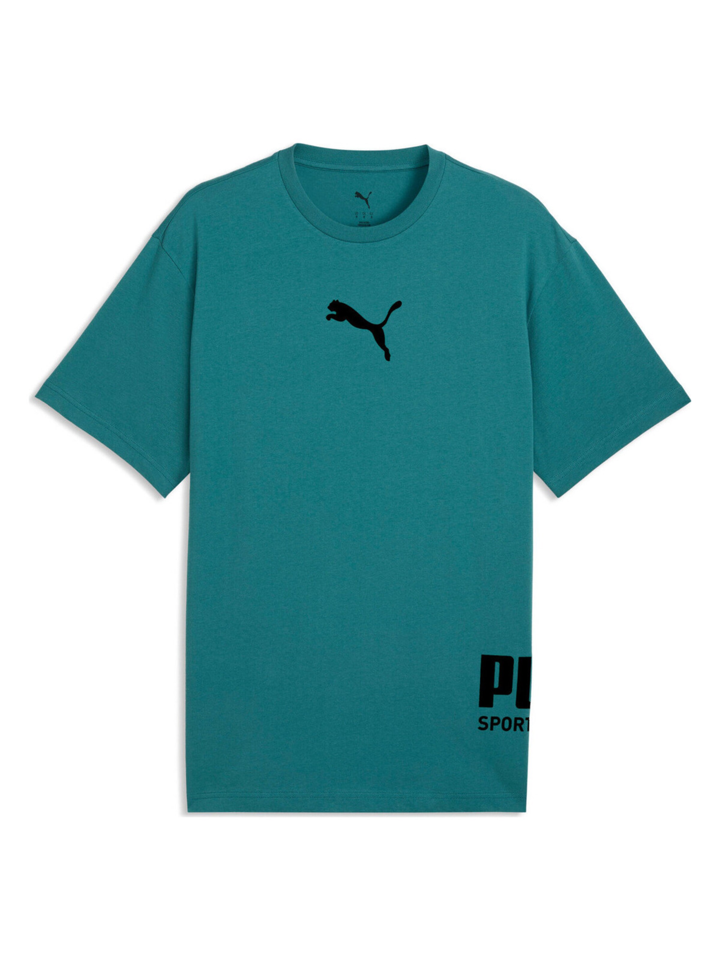 PUMA Shirt 'Puma Sport Relaxed Graphic Tee'‌‌‌‌‌‌‌‌‌ in M in blau, Produktansicht