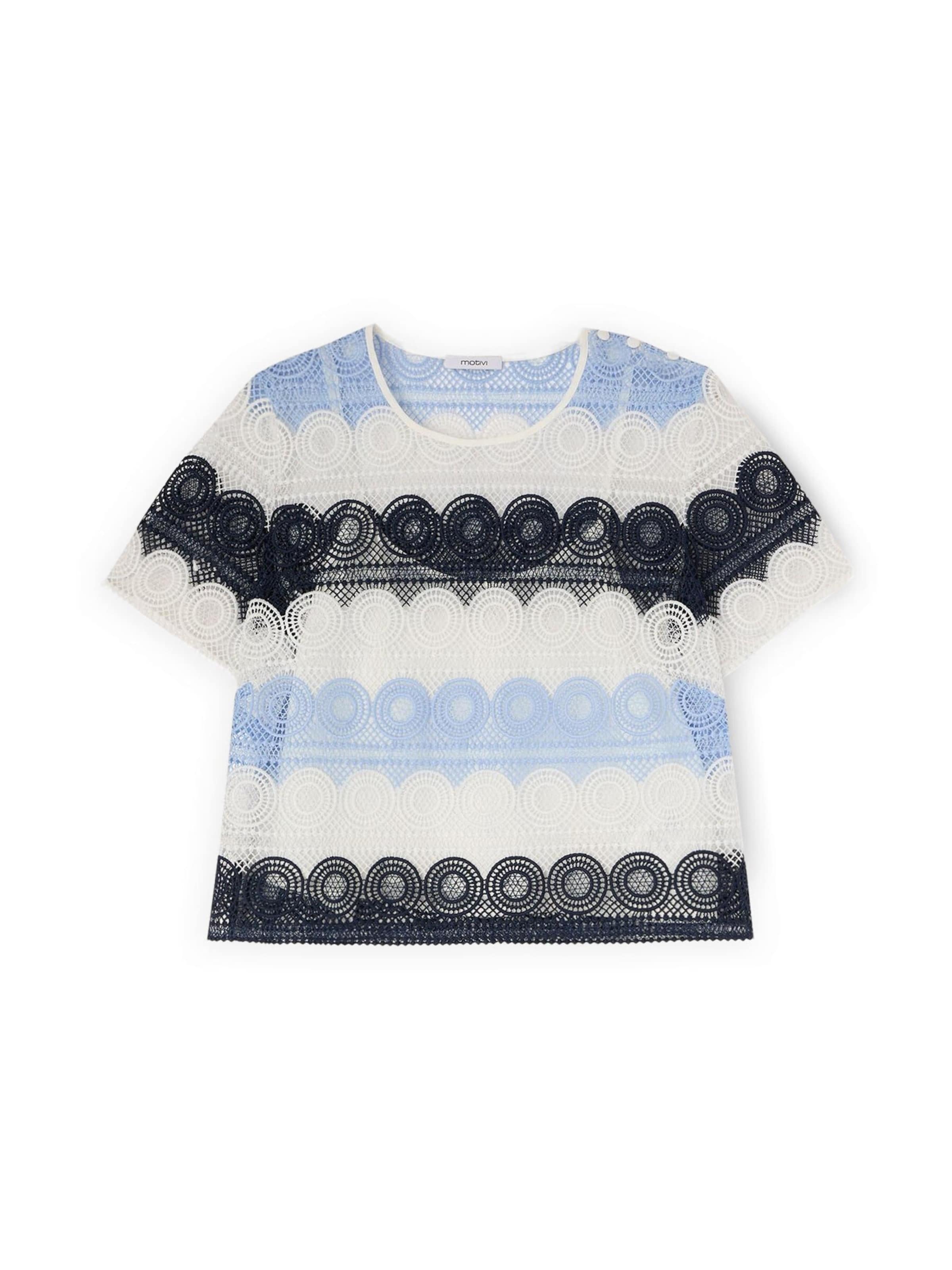 Chemisier MOTIVI en bleu : devant