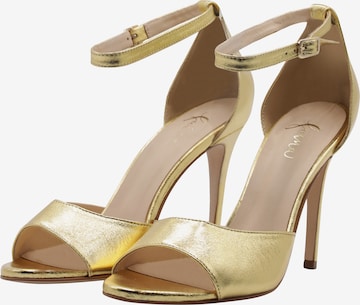 faina Sandalen met riem in Goud