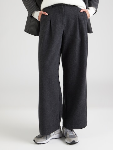 MSCH COPENHAGEN Wide leg Veckad byxa 'Seba' i grå: framsida