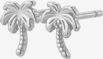 Orecchini 'Palm Tree' di Hey Happiness in argento: frontale