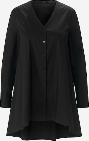 Emilia Lay Blouse in Zwart: voorkant