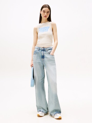 Tommy Jeans Top 'Bubble' in Beige