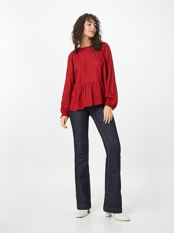 UNITED COLORS OF BENETTON Bluse in Rot