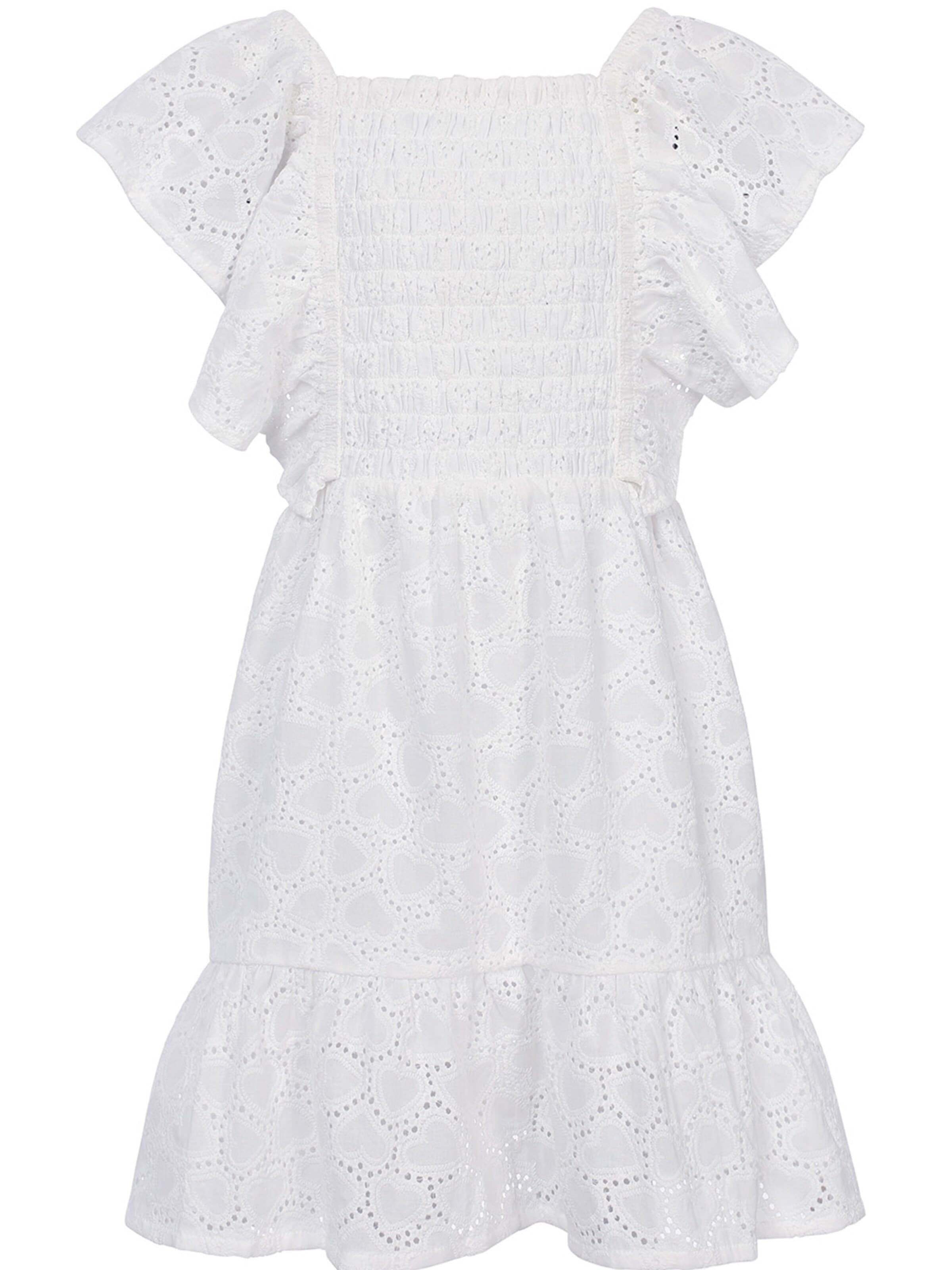 Looxs Revolution Jurk '2512-7804-010' in Wit: voorkant