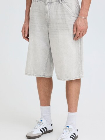 !Solid Loosefit Broek ' SDTommy Talib Relaxed Fit ' in Grijs: voorkant