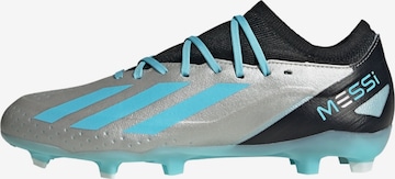 ADIDAS PERFORMANCE Soccer Cleats 'X Crazyfast Messi.3' in Silver: front