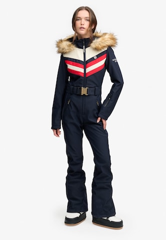 Superdry & Co Jumpsuit 'Chevron' in Blauw: voorkant