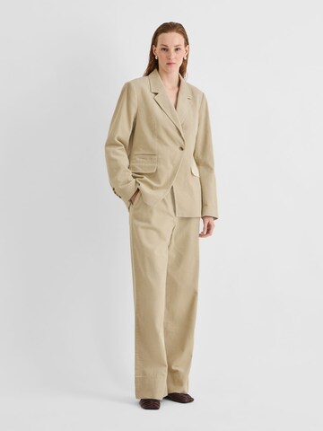 ROUGE EDIT Wide leg Broek in Beige