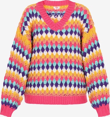 MYMO Sweter w kolorze różowy: przód