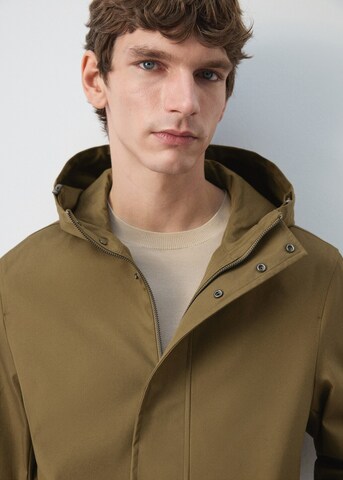 MANGO MAN Between-Seasons Parka 'Iker' in Brown