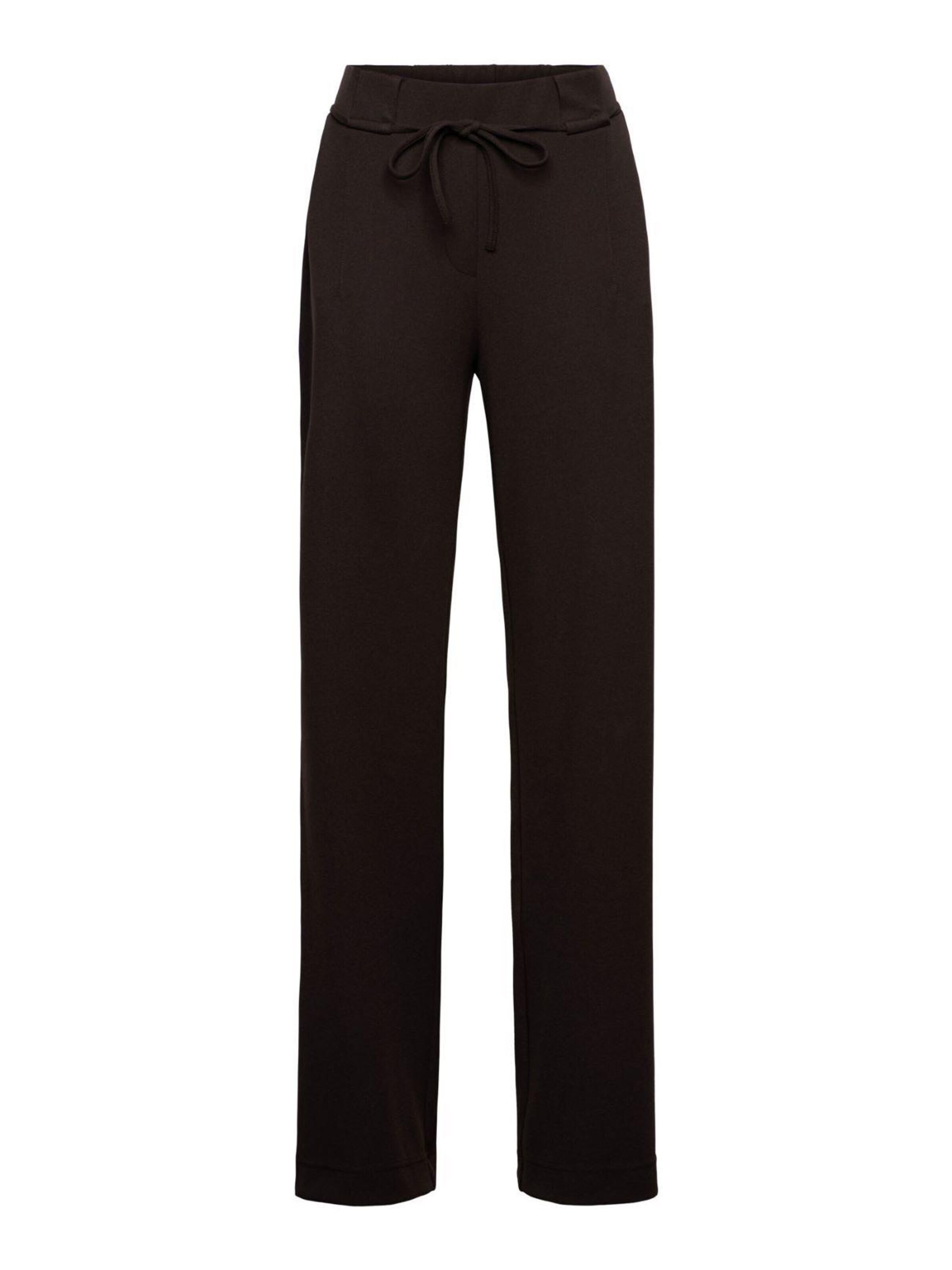 &co woman Regular Trousers '&Co woman Grace Chocolate' in Brown: front