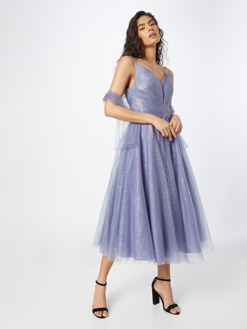 mascara Evening Dress in Blue