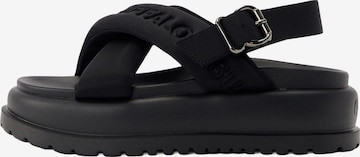 juoda BUFFALO Sandalai 'PALMA': priekis