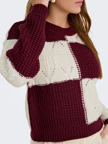 JDY Pullover 'JDYJUSTY' i rød