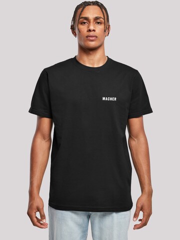 T-Shirt 'Macher' F4NT4STIC en noir : devant