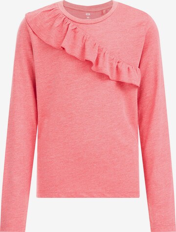 WE Fashion Shirt in Roze: voorkant