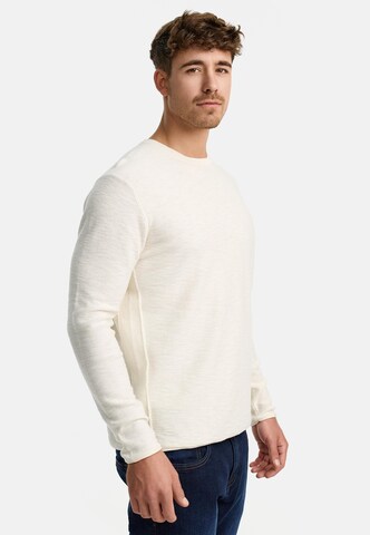 INDICODE JEANS Sweater ' Macedonio ' in White