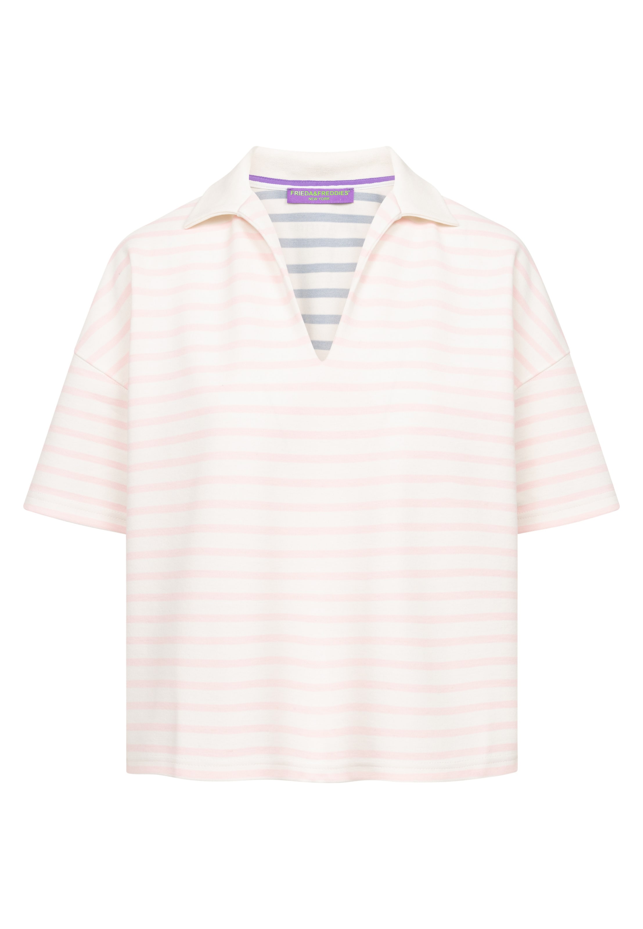 Frieda & Freddies NY Poloshirt in Pink: Vorderseite