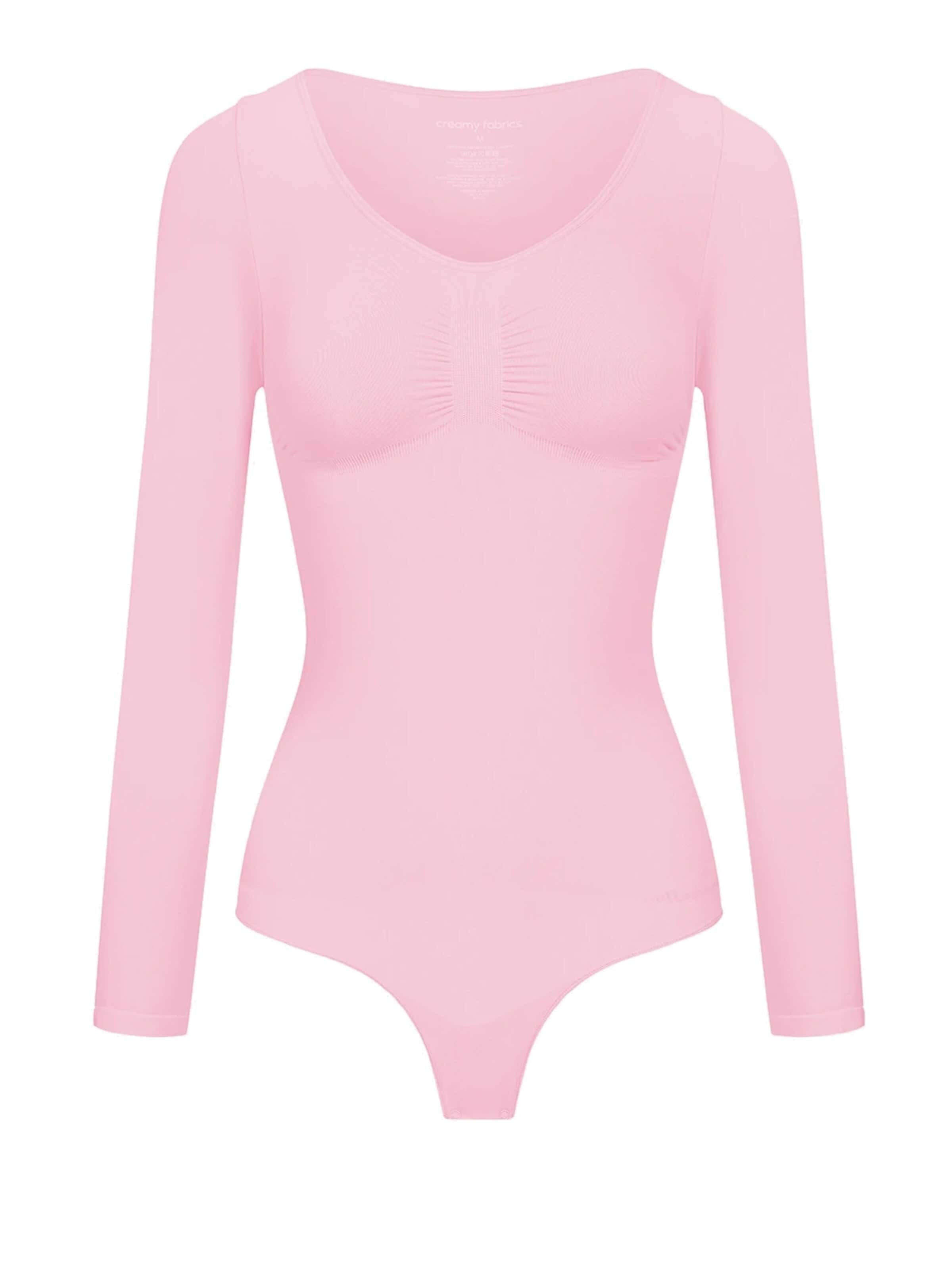 cfab Shaping Bodysuit 'Bodysuit Sculpting Shapewear Longsleeve mit String' in Orange: front
