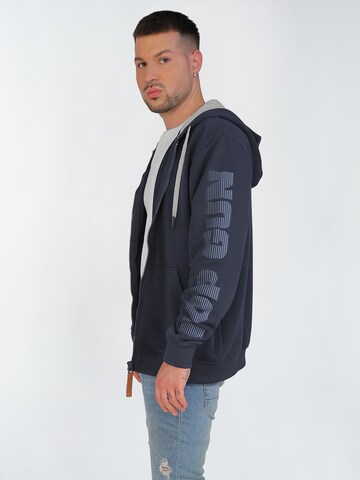 TOP GUN Sweatjacke in Blau