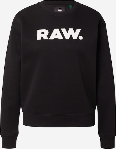 G-Star RAW Sweat-shirt en noir / blanc, Vue avec produit