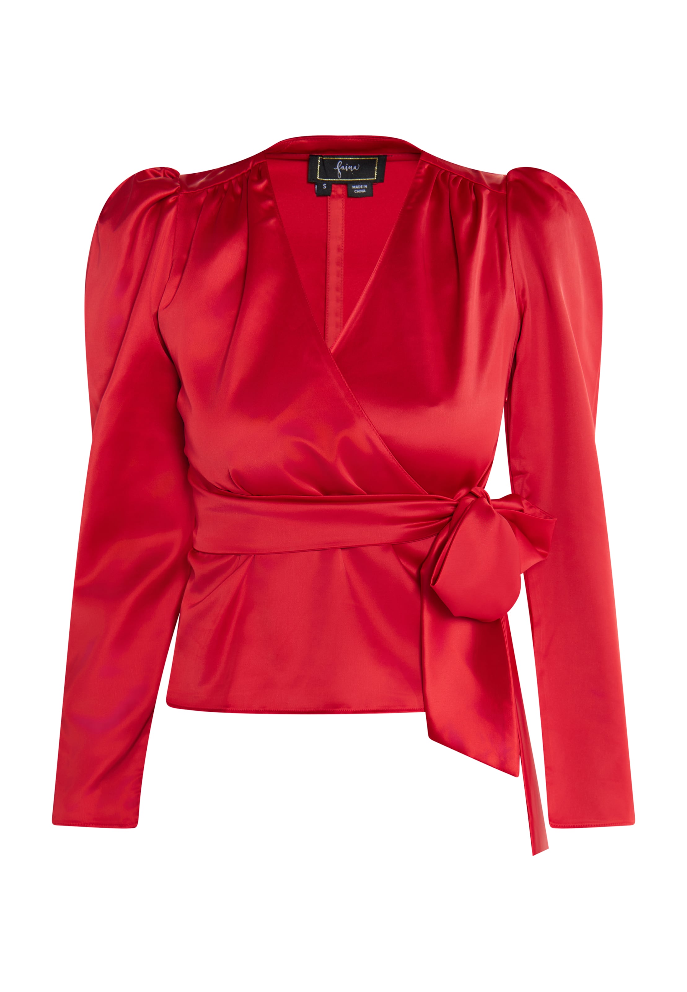 faina Bluse in Rot: Vorderseite