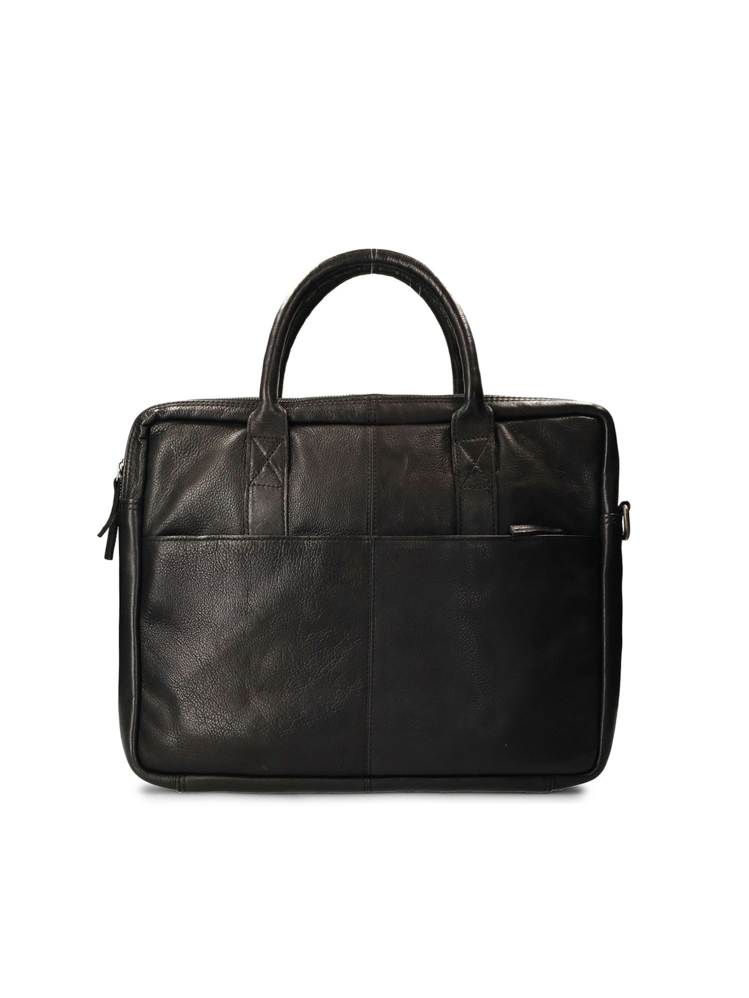 Sac d’ordinateur portable MANFIELD en noir : devant