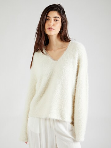 Pull-over Gina Tricot en blanc : devant