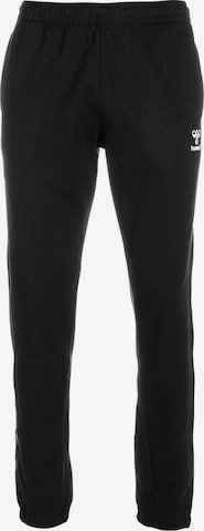 Hummel Regular Workout Pants 'TRAVEL' in Black: front