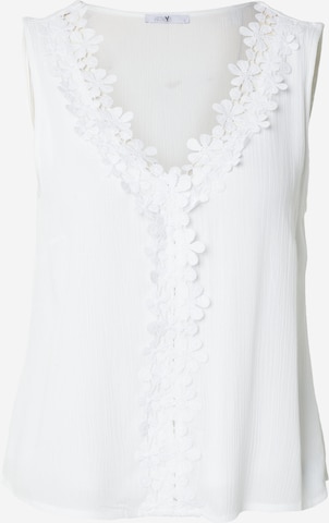 Hailys - Blusa 'Ra44ini' en blanco: frente