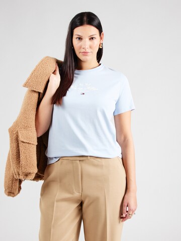 Tommy Hilfiger Curve - Camisa em azul: frente