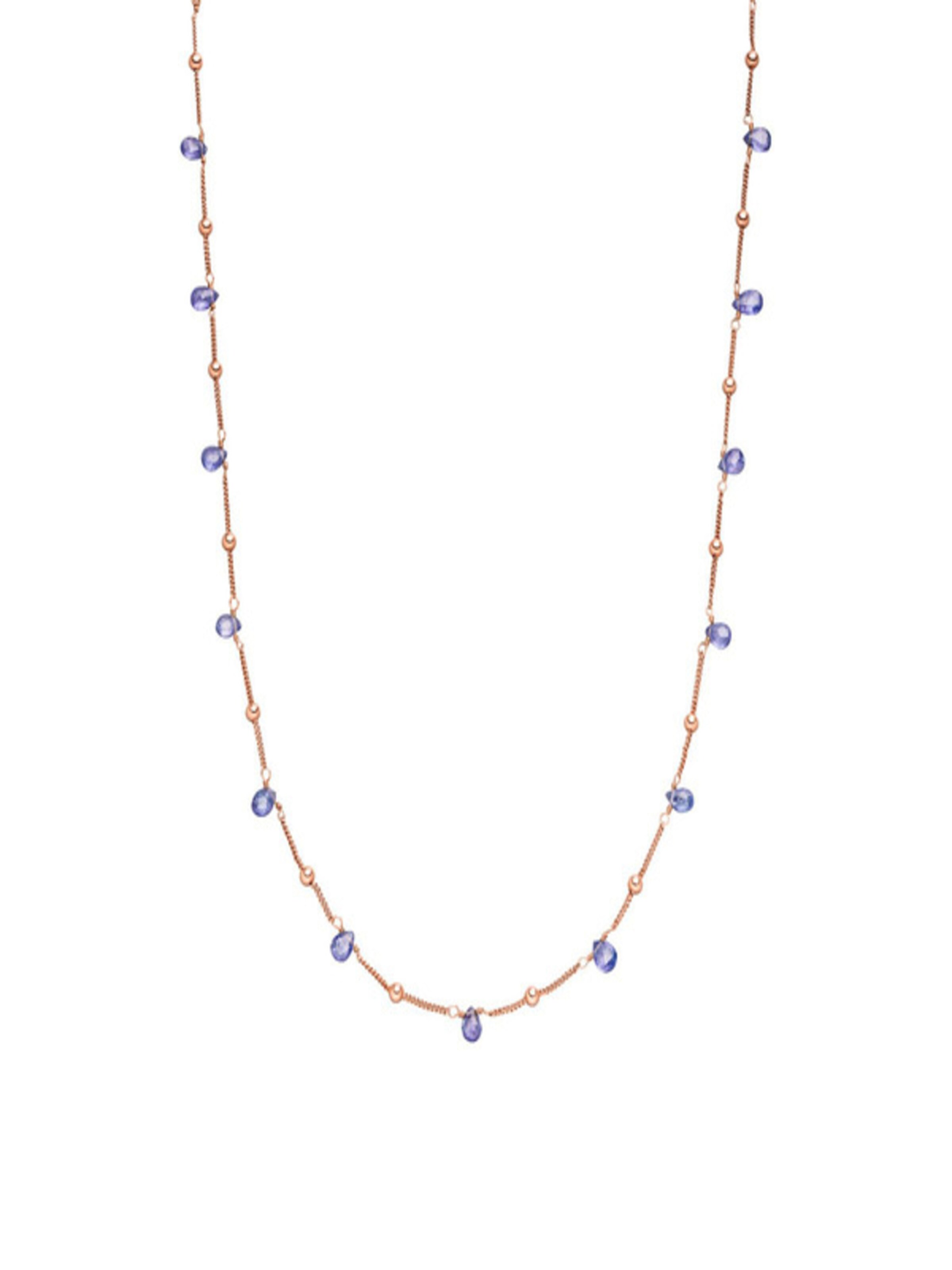 Fiocco Jewelry Necklace 'Tanzanit' in Gold: front