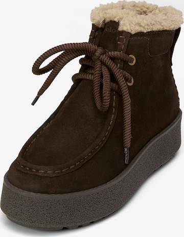 Marc O'Polo Schnürstiefelette 'Pia' in Braun: Vorderseite