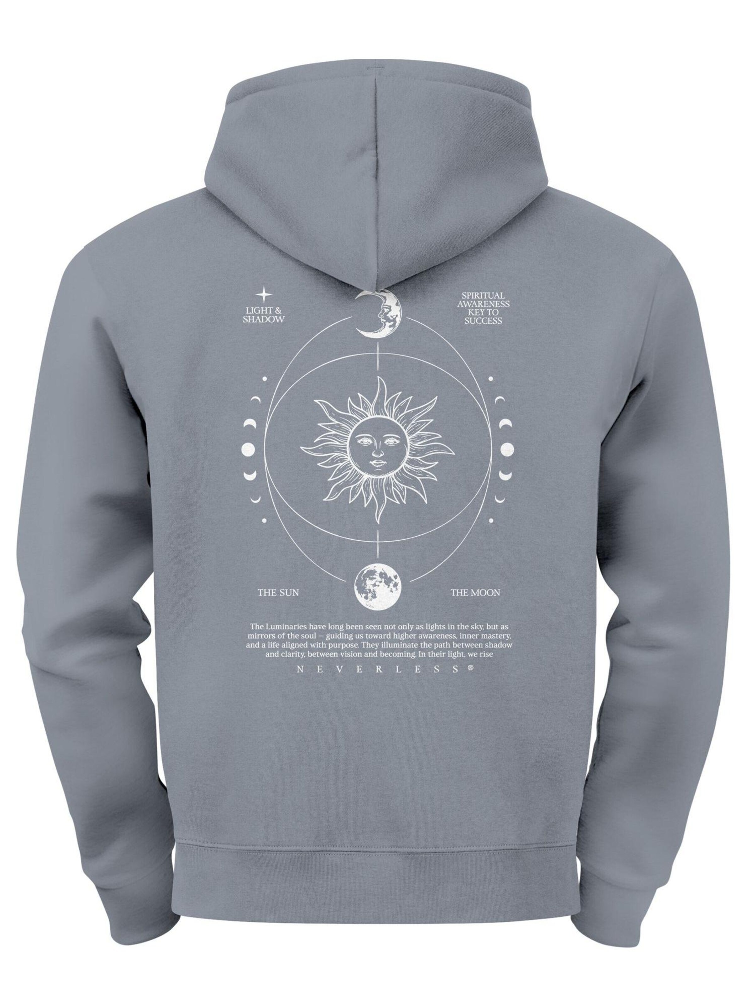 Neverless Sweatshirt 'Spiritual Awareness' in Grey
