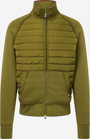 TOMMY HILFIGER Zip-Up Hoodie in Green: front