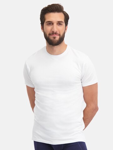 Bamboo basics T-Shirt 'Ruben' in Weiß: predná strana