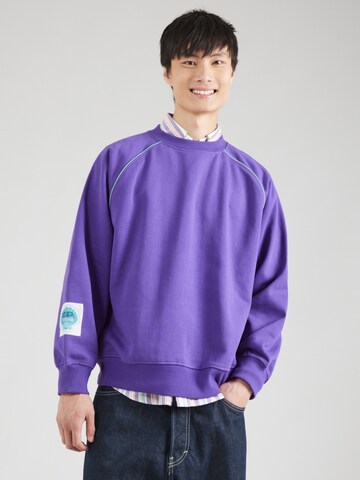 Denim Project Sweatshirt 'JAMES' in Lila: Vorderseite